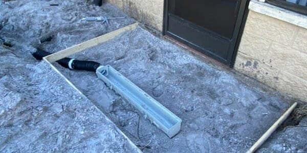 New Drainage System being installed