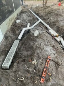 Drainage system installation