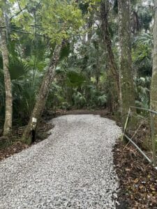 Driveway landscaping project