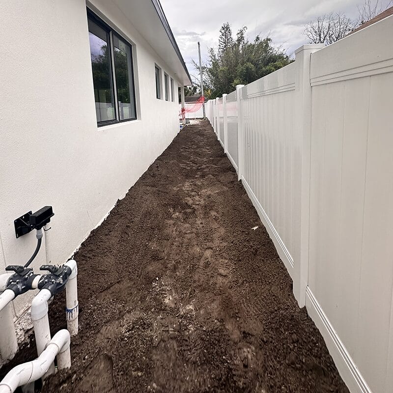 graded path beside home